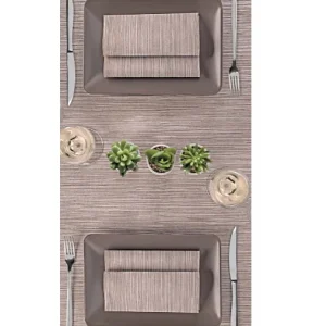 Tovaglia 100x100 Spunlace Packservice Nuvola Costes Cacao 80 Pezzi