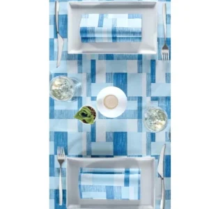 Tovaglia 120x120 Airlaid Packservice Plus Kuadra Blue 100 Pezzi