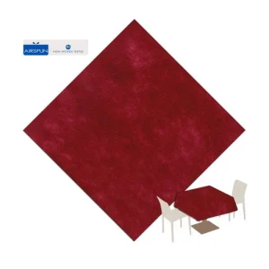Tovaglia 140x140 Airspun Packservice Color Bordeaux 70 Pezzi