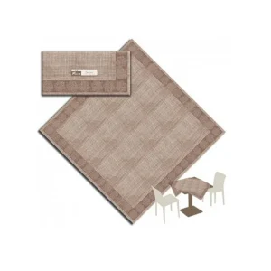 Tovaglia 140x140 Spunlace Packservice Micro Rosita Cacao 50 Pezzi