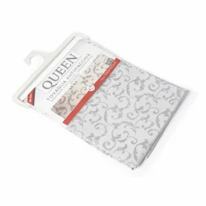 Tovaglia antimacchia jacquard queen 140x180cm grigia