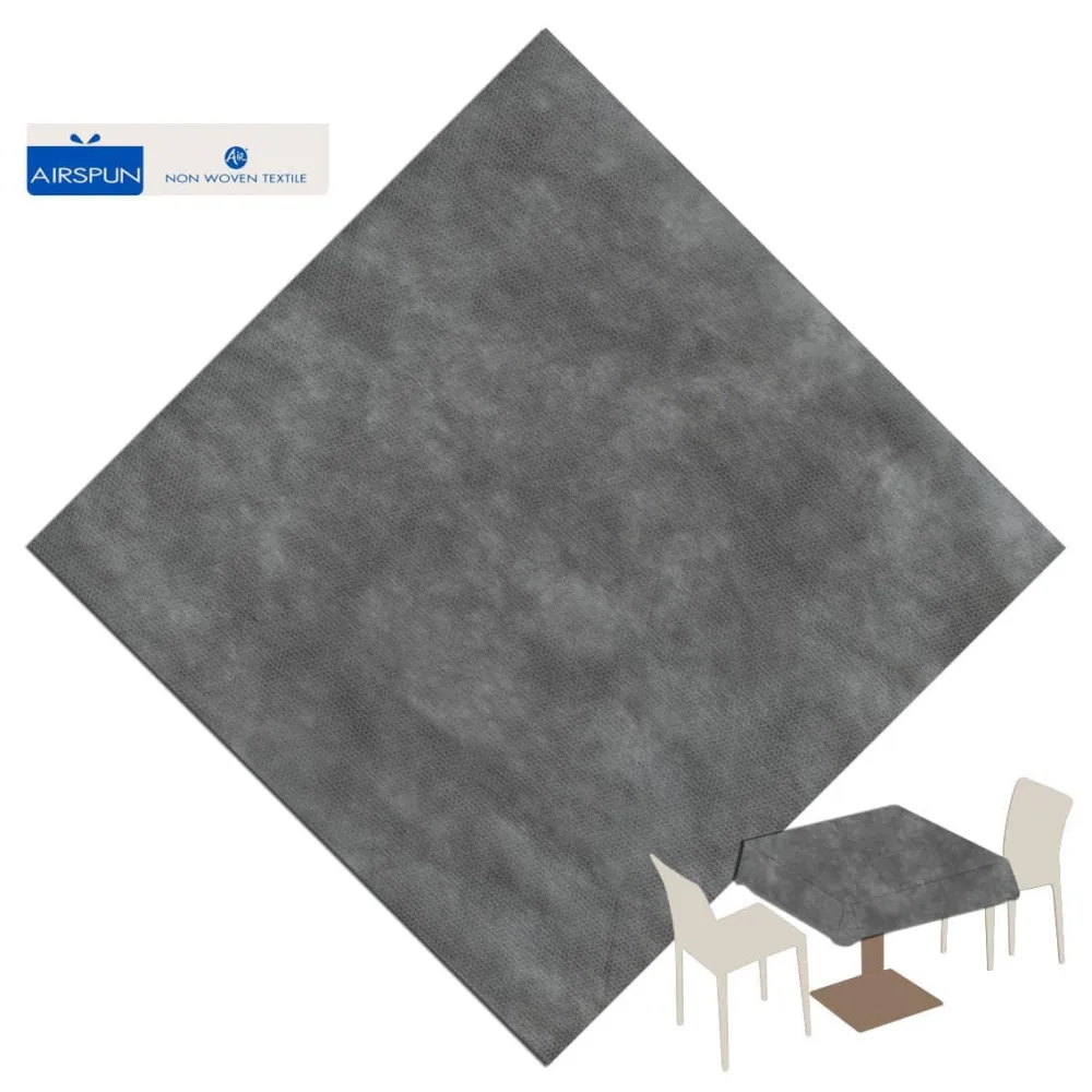 Tovaglia Tnt Grigio Airspun cm. 120X120 - 100 pz.
