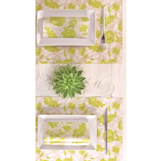 Tovaglietta 30x50 Airlaid Packservice Mono Garden Verde 700 Pezzi