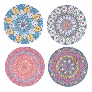 Tovaglietta plastica rotonda con 4 fantasie assortite d.38cm