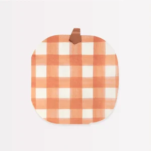 16 tovaglioli carta - zucca quadretti