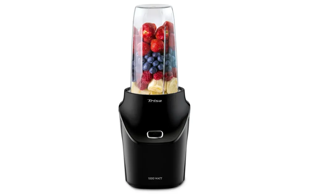 Trisa Smoothie-Mixer Nutri Blender Energy – 1 l, 1000 W, Eis-Crusher – Schwarz