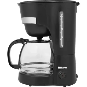 Tristar CM-1282 Macchina da caffè filtro – 12 tazze, 1,2 l, caraffa vetro, argento/nero