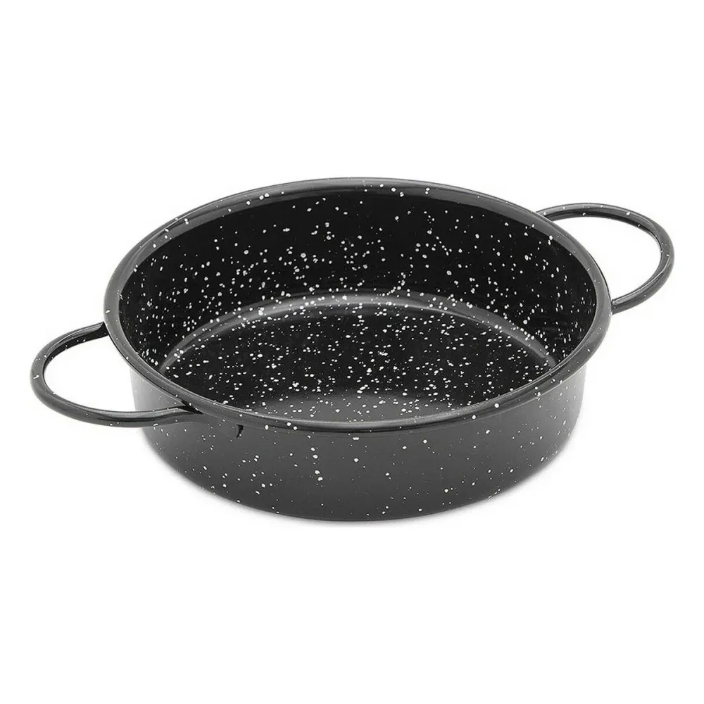 Teglia Vaello Metallo smaltato Ø 16 cm Con manici