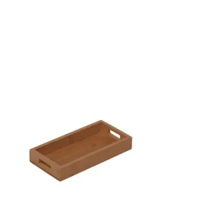 Vassoio Bamboo Bordato Cm.20x10x3h