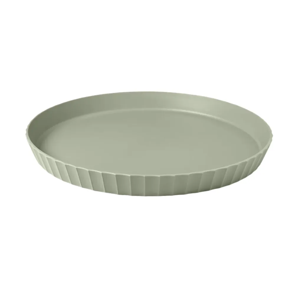 Vassoio Caffè Torta Antipasti Polipropilene Ø 30 cm Colore Verde - Atena Blim