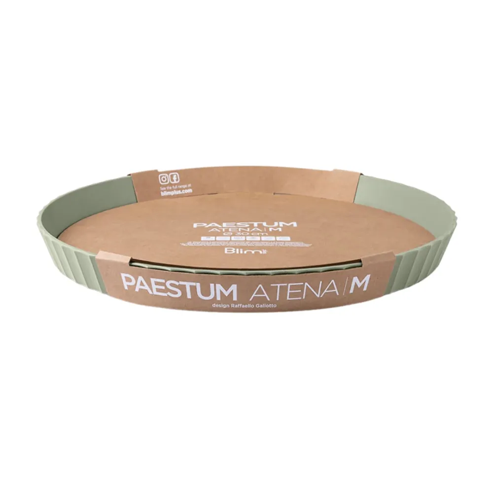 Vassoio Caffè Torta Antipasti Polipropilene Ø 30 cm Colore Verde - Atena Blim