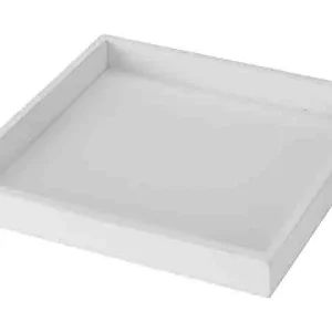 Vassoio legno 25x25cm bianco