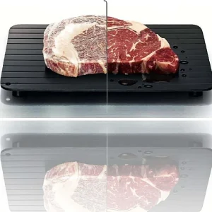 Vassoio Teglia Di Scongelamento Veloce Per Alimenti 23x16.5cm Piastra Alluminio