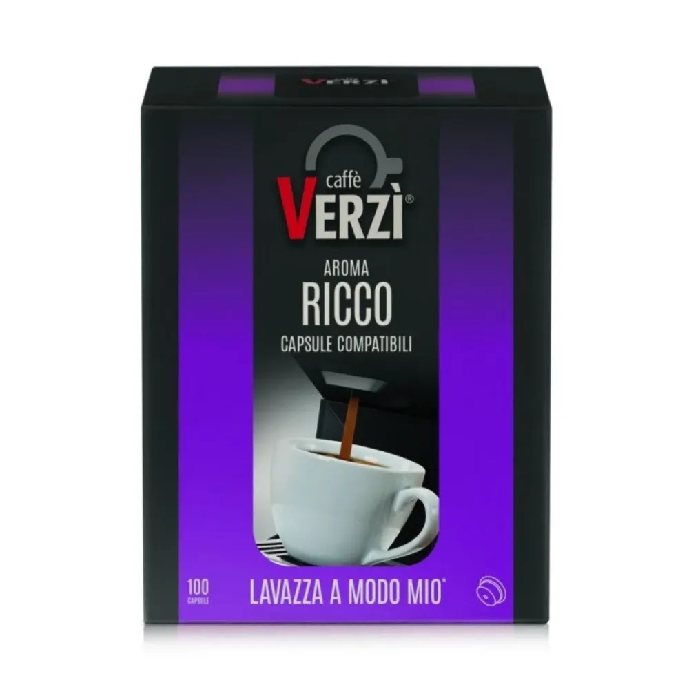 Verzi Caffe Compatibile Lavazza Modo Mio Ricco 100pz