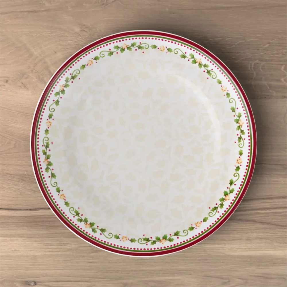 VILLEROY & BOCH Winter Bakery Delight Piatto Piano Stella Cadente 27cm Tavola Natalizia