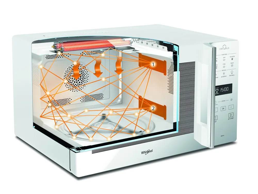 Whirlpool MCP 349 WH Forno Microonde Chef Plus termoventilato Bianco