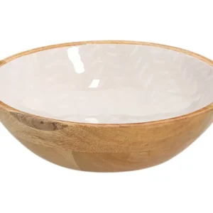 Zeller Bowl Mango Wood Beige Ø 20x6 cm