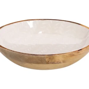 Zeller Bowl Mango Wood Beige Ø 25x5 cm