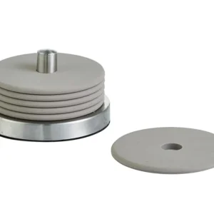 ZELLER set sottobicchieri acciaio inox grigio 7 pezzi ø 10x6 cm
