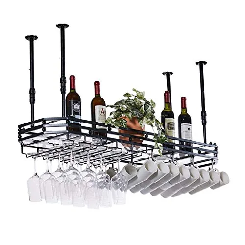 ZHXYY Portabottiglie per Uso Domestico, Decorazione Creativa Europea, Appendiabiti per Bicchieri da Vino, portabottiglie p...