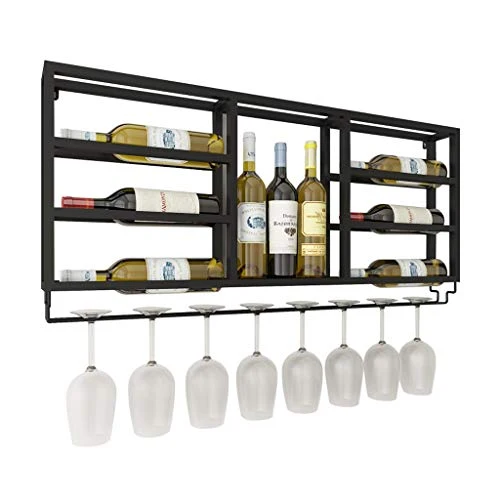 zlw-shop Portabottiglie Vino Scaffale del Vino Europeo Minimalista fissato al Muro del Soggiorno Portabottiglie per Vino
