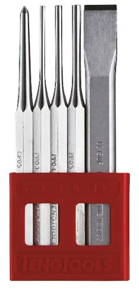 Set cacciavite e scalpello Teng Tools 5 pezzi PCX05