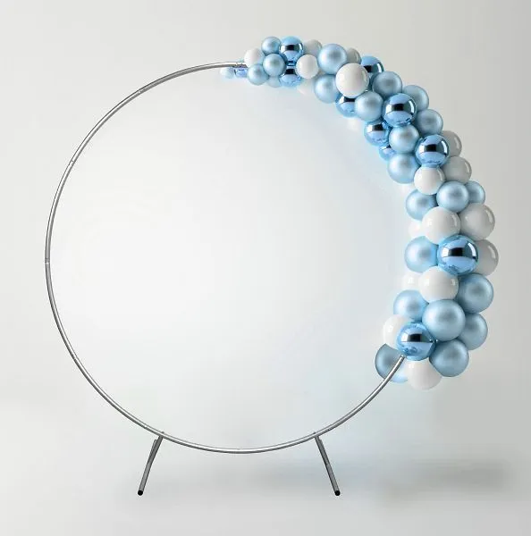 Arco nuziale Monster argento e 1x salice piangente bianco 240 cm bianco bollente 29314