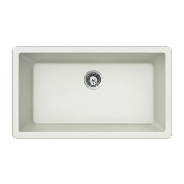 Hamat - SIO-3319SU-SD - Granite Undermount Large Semplice Bowl Kitchen Sink, Sand