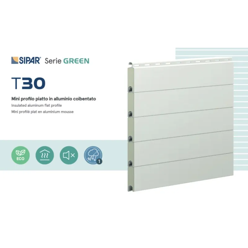 Tapparella Metallo delicato Coibentato Sipar T30 Mini Profilo Piatto 9x30mm