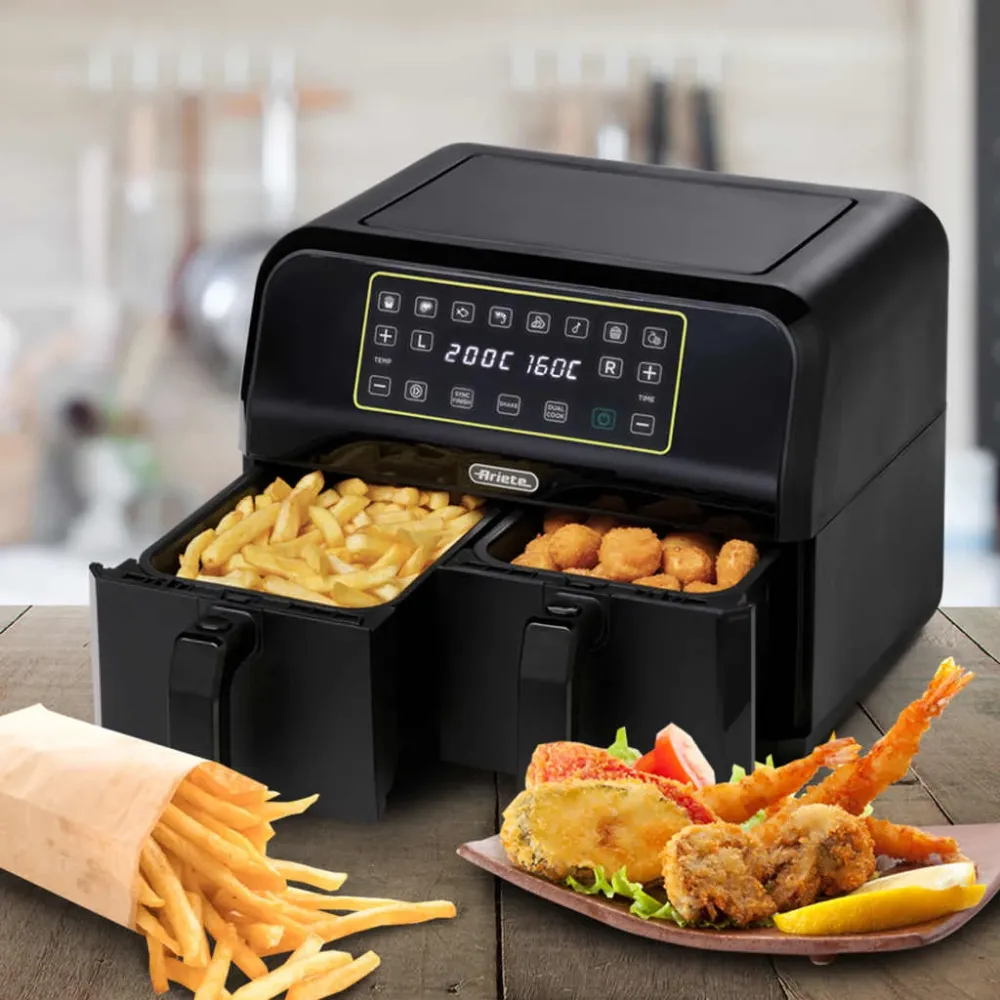 Friggitrice doppia aria 4l + 4l Ariete