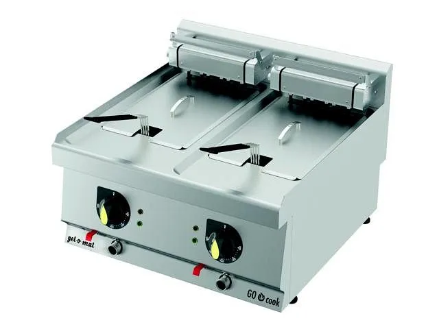 friggitrice elettrica gel-o-mat 180 Kw GO Cook 600 2 vasche 12 litri F6060E