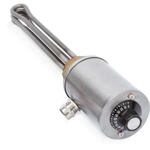 Riscaldatore vite Schultze G1 1/2 ottone / V4A regolatore 0-95°C 90 kW profondità di immersione 650 mm EHK G112A007