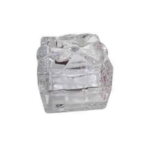 L.vetro scatola fiocco 7x7 14523