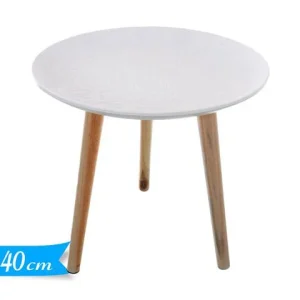 Tavolino tondo bianco 40x40cm 69314