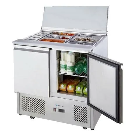 Professionale Saladette gel-o-mat modello ESL3800GR con 2 ante 57SKT.2GL