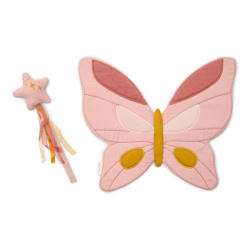 Ali da fata con bacchetta magica Little Dutch – Fairy Garden Rosa