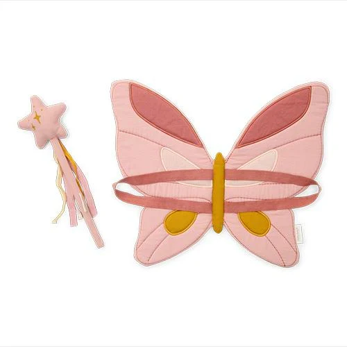 Ali da fata con bacchetta magica Little Dutch – Fairy Garden Rosa