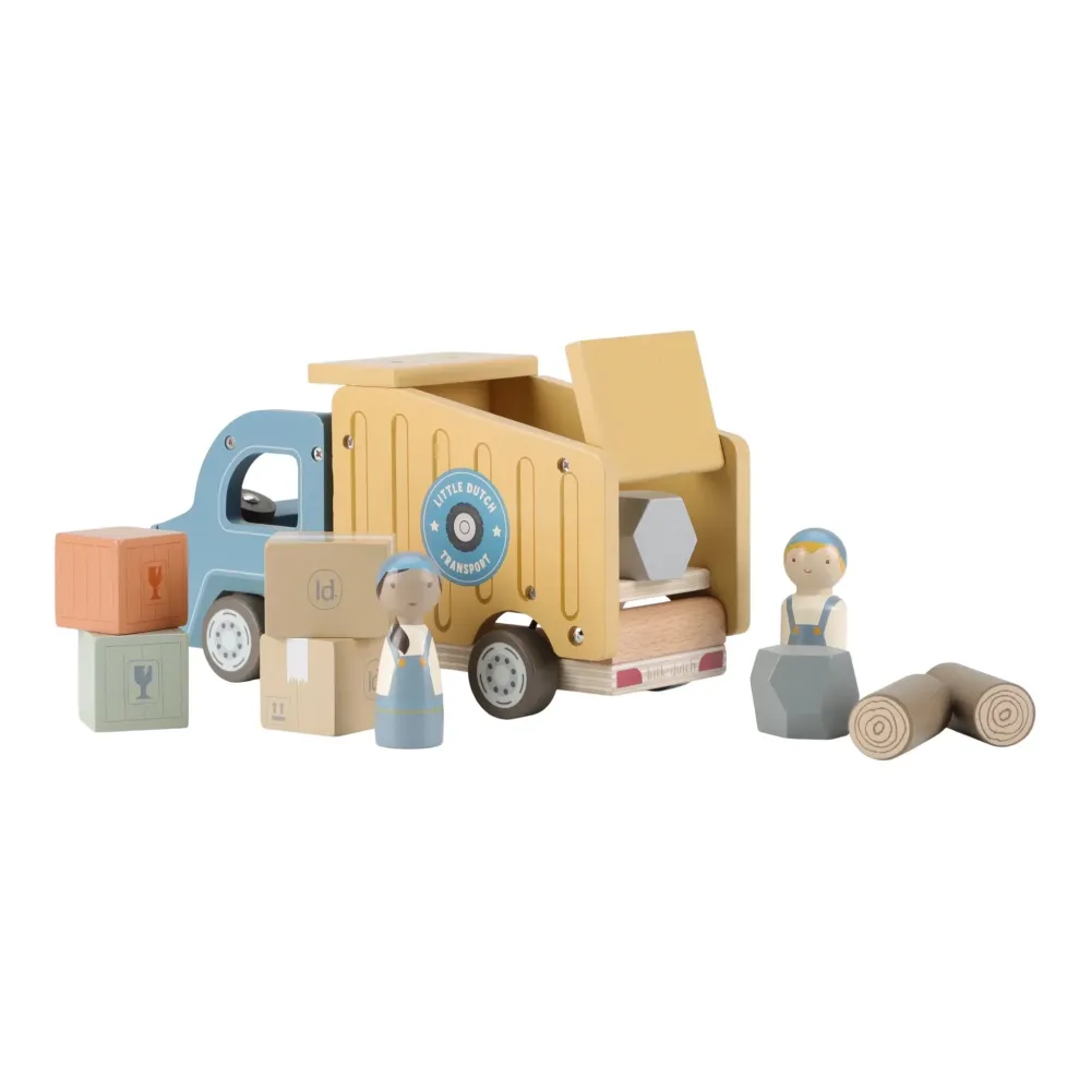 Camion ribaltabile legno Little Dutch – Blue