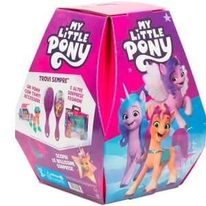 Hasbro Sorpresovo My Little Pony 2023 - Uovo con sorprese e Scatola Che Si trasforma Uno Scenario del Film