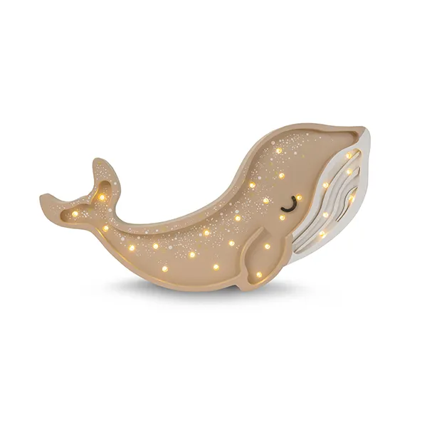 Little Lights Lampada per bambini Balena marrone cannella