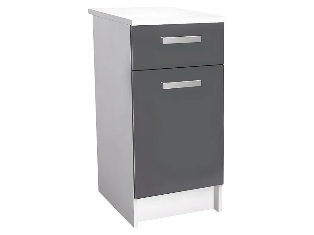 Acciaio Inossidabile Cucina completa ad angolo 11 elementi portaoggetti 416 cm Grigio e Bianco TRATTORIA