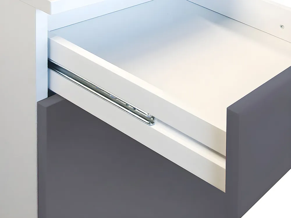 Acciaio Inossidabile Cucina completa ad angolo 11 elementi portaoggetti 416 cm Grigio e Bianco TRATTORIA