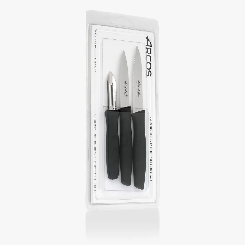 Set Pelapatate + Spelucchini Colore Nero Serie Nova