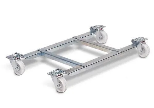 Telaio base DENIOS con 4 ruote piroettanti per contenitore sabbia SB 550 136-494