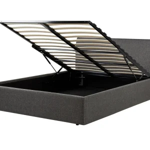 Fabric EU Doppio Size Ottoman Bed Grey ORBEY