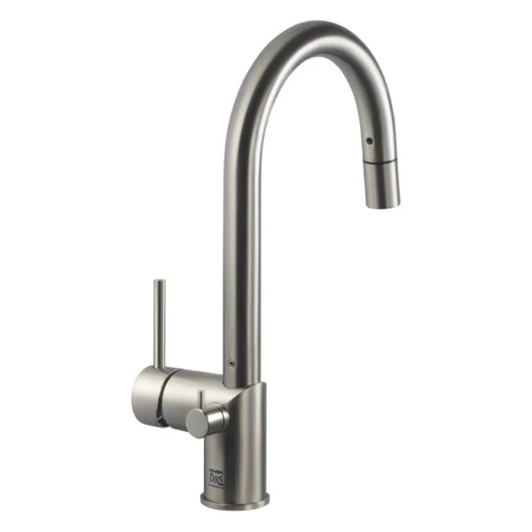 Hamat - SHPD-2000 MB - Dual Function Pull Down Shut Off Valve Hot Water Satino Black