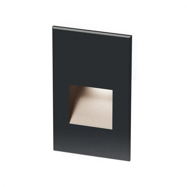 WAC Lighting - 4021-27BK - Nero puro Rectangle LED Step Light, 2700K
