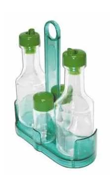 Oliera 4 pezzi modello eco col. rosso pieno Omra