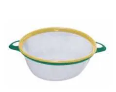 Scolapasta rete con manici plastica cm 20 inox Omra