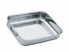 Teglia rettangolare pesante 40x28 cm inox Omra